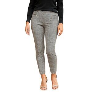 Soho Apparel Womens Black & White Plaid Stretch Pants Size Medium